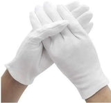 White Cotton Cricket Inner Gloves Playmonks.com