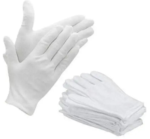 White Cotton Cricket Inner Gloves Playmonks.com